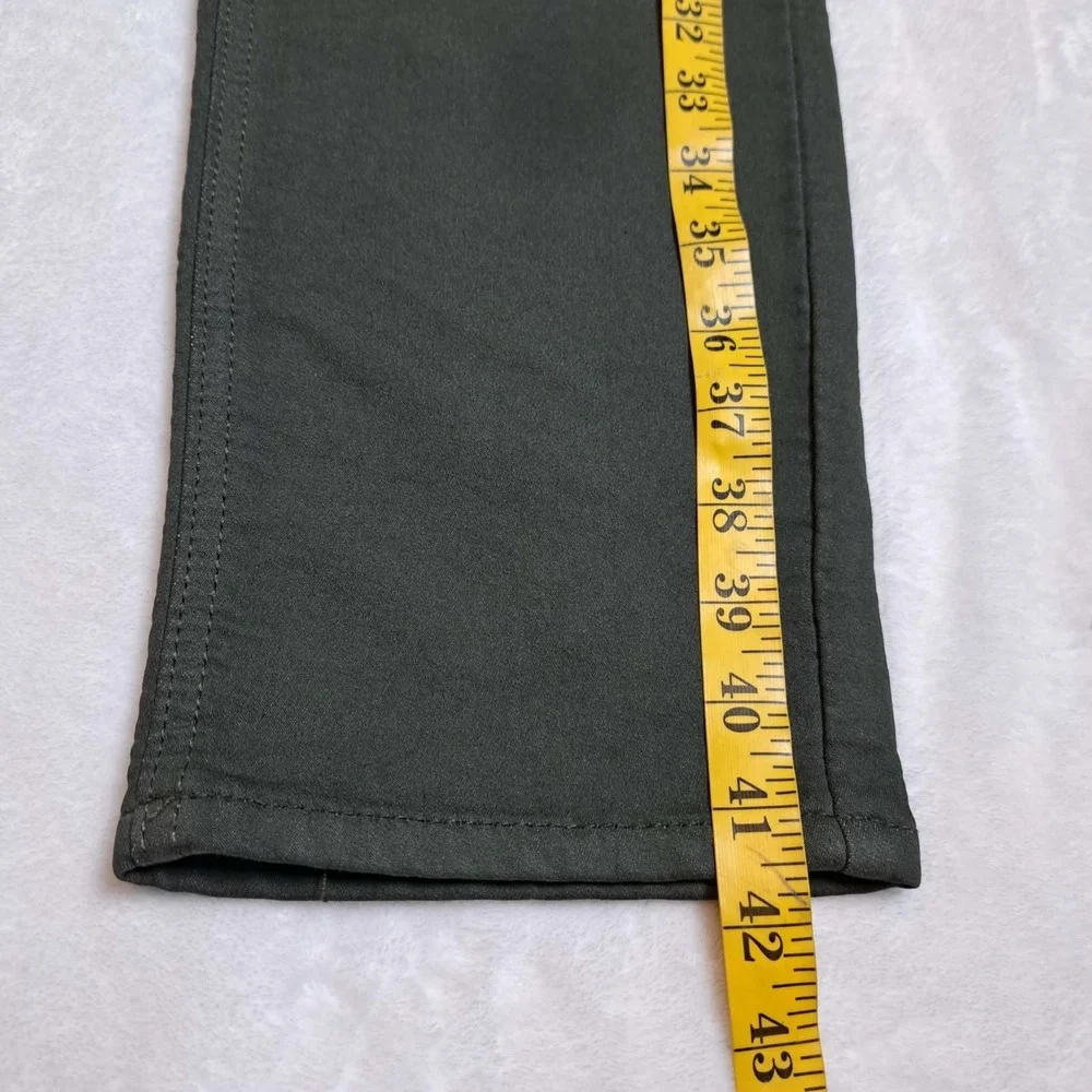 Vintage Genes Black Jeans Men's 34W 32L Green French Terry Denim Stretch NWT NEW